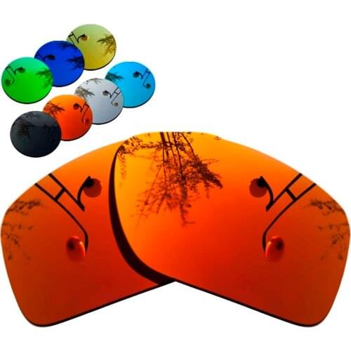 100% Precisely Cut Polarized Replacement Lenses for Big Taco OO9173 Sunglasses Red Mirrored Coating Color- Choices