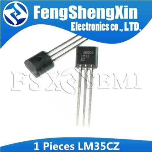 1pcs LM35CZ TO-92 LM35C TO92 LM35 Precision Centigrade Temperature Sensors