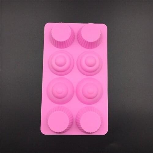 8 hole Silicone Poo Shaped Ice Mold Cake Mould Handmade Soap Chocolate Mold Ice Cube Tray Spoof Poo