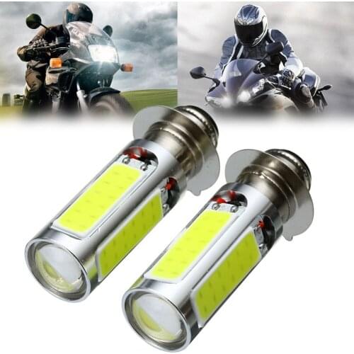 Universal 2pcs 6000K 12V 20W White H6M 5COB LED Motorcycle Scooter Bike ATV Headlight Fog Light Bulb PX15d P15D25-1