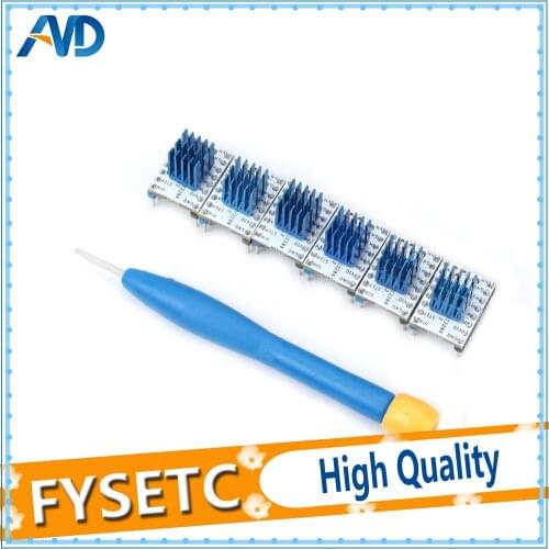 10pcs TMC2208 v1.2 Stepping Motor Mute Driver Stepstick Power Tube Built-in Driver Peak Current 2A With heatsink Replace TMC2100