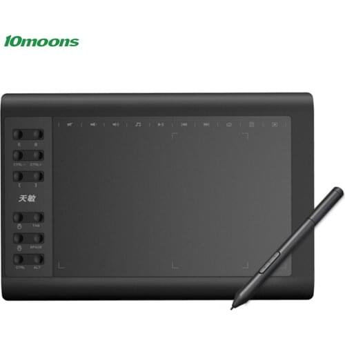 10moons G10 Master Graphic Tablet 8192 Levels Digital Drawing Tablet No need charge Pen Tablet Support Android Phone OTG Windows