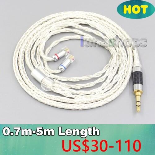 16 Core OCC Silver Plated Headphone Earphone Cable For UE11 UE18 pro QDC Gemini Gemini-S Anole V3-C V3-S V6-C LN007243