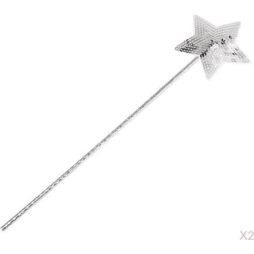 2x Fairy Magic Wand Fairy Wand Girls Novelty Gift Party Photo Prop Stick