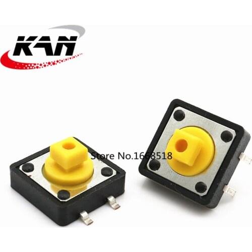50pcs/lot 12*12*7.3mm band location 12 * 12 * 7.3 mm key switch tact Switch micro switch button B3F-4055