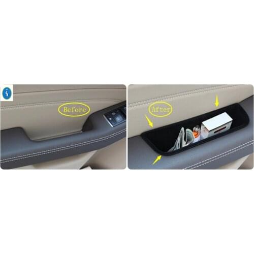 Yimaautotrims Auto Accessory Inner Side Front Door Handle Armrests Storage Box Cover Trim For Mercedes Benz GLS X166 2017 2018
