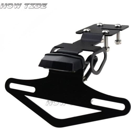 Motorcycle License Plate Holder License Holder Tail Tidy for Yamaha R6 YZF-R6 2017 2018 2019 Black