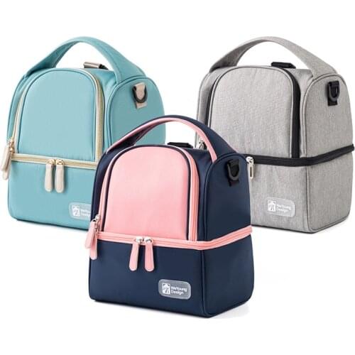 Double Layer Milk Storage Bag Thickened Bottle Heat Preservation Bag Breast Milk Fresh Keeping Bag Single Shoulder Back Milk Bag