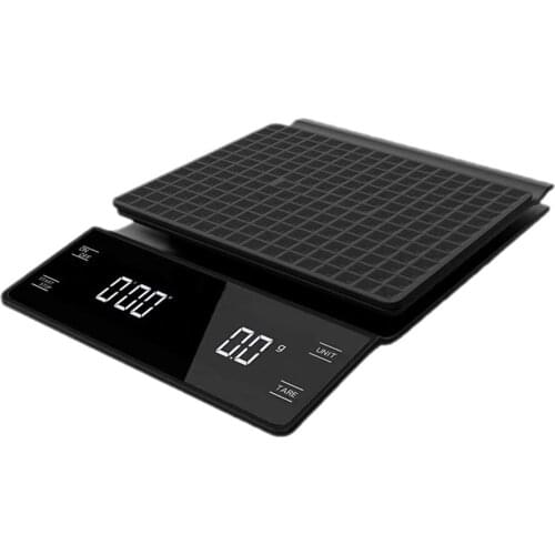 3kg/0.1g Electronic Coffee Scale with Timer High Accuracy Digital Kitchen Scale Timer Coffee Weight Balance without Battery