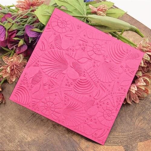 HOT plastic Marine life craft card making paper card album wedding decoration clip Embossing folders
