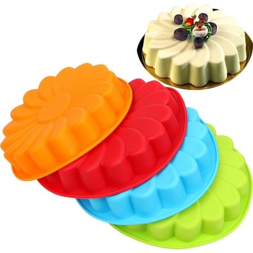 Cake Decorating Tool Silicone Mold For Baking Cookie Mould Kitchen Pastry DIY 3D Sunflower Form Fondant Cake