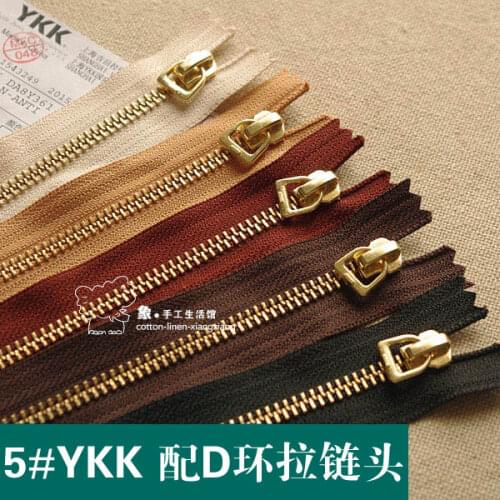 Handmade leather purse handbag bag accessories 20 ~ 30cm YKK 5 # gold copper