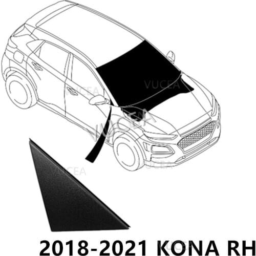 Fender Pillar Trim Molding Right PASSENGR 86190J9000 86190O1000 fits For Hyundai Kona 2018 2019 2020 2021