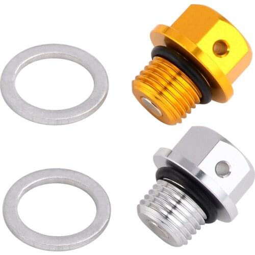 Magnetic Oil Drain Plug Bolt For Suzuki RM80 RM125 RM250 RMX250 RMZ250 DRZ70 DRZ100 DRZ400S/E/SM SV650 V STROM 650