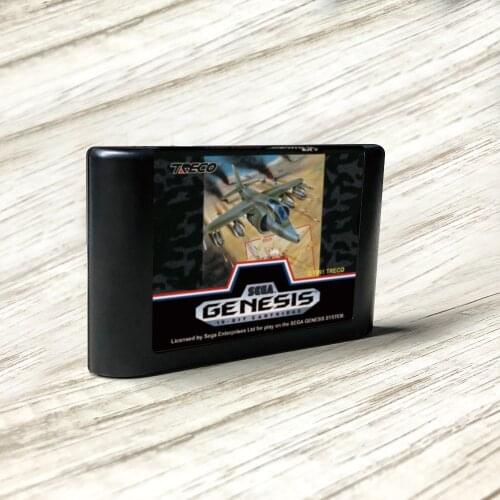Task Force Harrier EX - USA Label Flashkit MD Electroless Gold PCB Card for Sega Genesis Megadrive Video Game Console