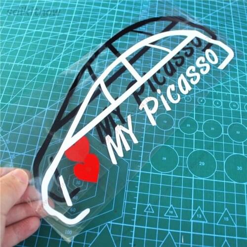 I love my car Decal Creative Sticker Styling Door Window Decoration For Citroen picasso C4 C3 XSARA GRAND accessories