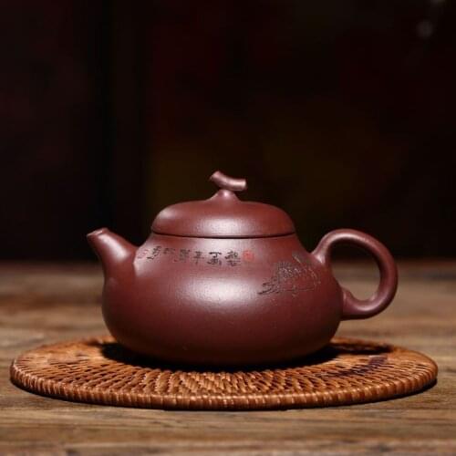 Authentic yixing teapot national special ore purple eggplant purple clay pot all hand domestic wholesale tea kettle