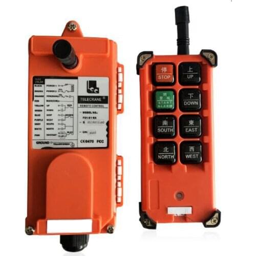 AC 220V 110V 380V 36V DC 12V 24V 48V Industrial remote controller Hoist Crane Control Lift Crane 1 transmitter + 1 receiver