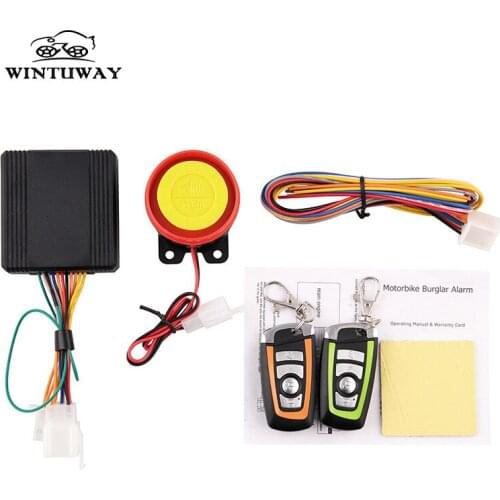 WINTUWAY Remote Control Alarm Motorcycle Security System Motorcycle Theft Protection Bike Moto Scooter Motor Alarm System