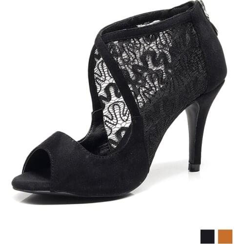 Laides Ladtin Dance Shoes Black Girls Ballroom Tango Dancing Shoes for Woman Latino Shoes for Women High Heel Sandals for Party