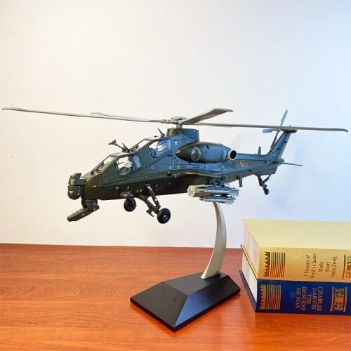 WZ-10 Helicopter Fiery Thunderbolt CAIC Z-10 Diecast 1:28 Scale Airplane Model Static Display Adult Collection Toys Boys