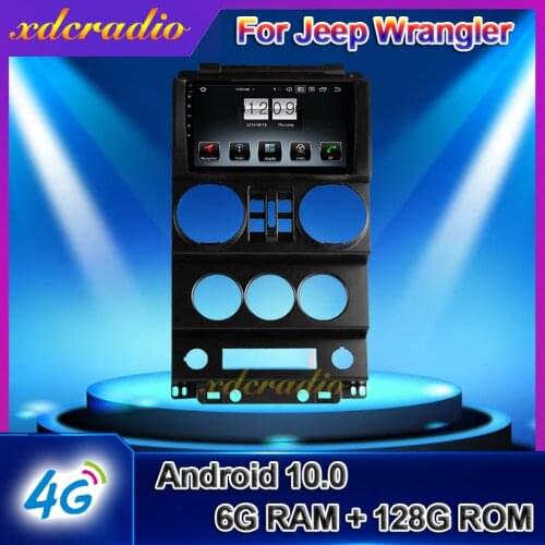Xdcradio 9" Touch Screen Android 10.0 For Jeep Wrangler Car Radio Car DVD Multimedia Player Auto GPS Navigation DSP 4G 2008-2010