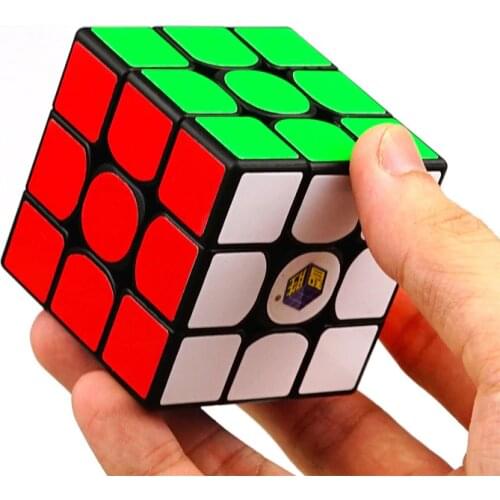 Yuxin Little Magic Cube 3x3 Black Stickerless 3x3 cube Professional speed puzzle cubo magico Educational Toys for children boys