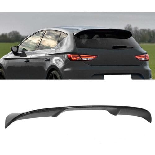 Rear Roof Spoiler Fit for Seat Leon 5F Mk3 5-Door 2013 2014 2015 2016 2017 2018 2019 2020 Carbon Fiber Style Car Accessories