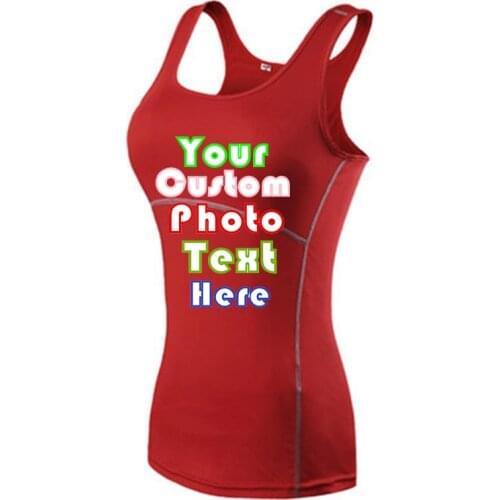 Customized LOGO Vest Womens Quick-drying Breathable Undershirt Stretch Tights