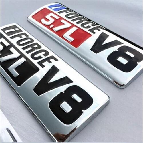 20pc Mix Car Styling Silver Black Red Metal i Force V8 5.7L Fender Side Badge Emblems Badges Fit For Tundra TRD PRO
