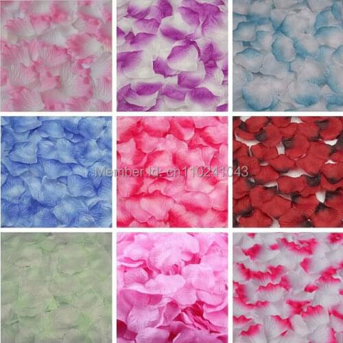 38 Colors 20000pcs/lot Wholesale Hot Color Artificial Silk Rose Petals For Wedding Or Event Party Flowers