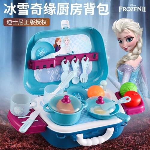Disney Childrens Toys Girl Elsa Princess Pen Set Kitchen Playpen Toys Children Pen Set Kitchen Toys for Girls Gifts Brinquedos
