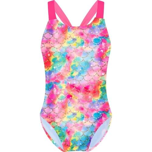 Mermaid Girls One Piece Swimsuit Kids 4-16 Years Childrens Swimwear Sapphire Girl Bathing Suit Monokini Swimming Beachwear 2021