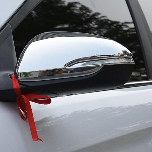 For Hyundai Elantra Avante 2016-2018 Side Door Mirror Cover Trim Chromed ABS Plastic 2PCS
