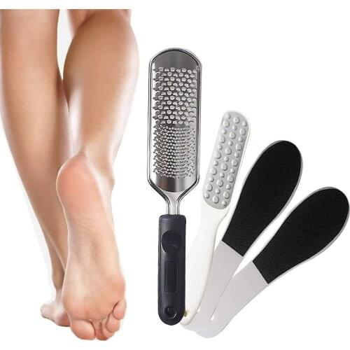 4pcs Double Side Foot File Professional Rasp Heel Grater Hard Dead Skin Callus Remover Pedicure File Foot Grater