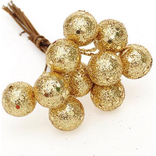 10Pcs Christmas Tree Baubles Red Sliver Gold Color Hanging Balls Pendant Ornament For Party Xmas Decoration