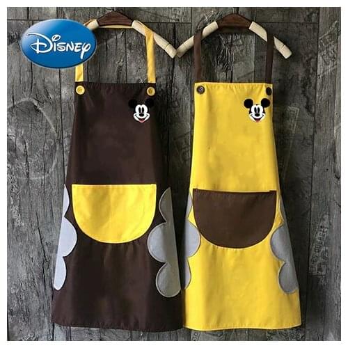 Disney Apron Womens Household Kitchen Waterproof and Oil-proof Printing Custom Fashion Cooking and Housework Adult Overalls