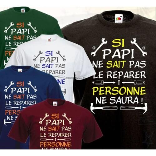 Tee shirt-if grandpa cannot... funny humour ideal gift grandpa handyman