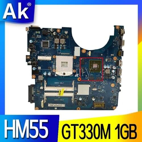 Laptop Motherboard For Samsung R580 Mainboard HM55 GT330M 1GB BA41-01175A BA92-06130A BA92-06133A BA92-06133B