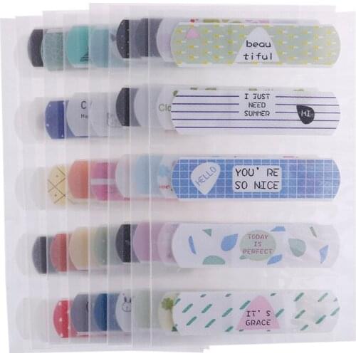 2 Sheets Waterproof Cartoon Kids Band Aid Adhesive Bandage Wound Brace Support Plaster Kits First Aid Emergency Skin Care