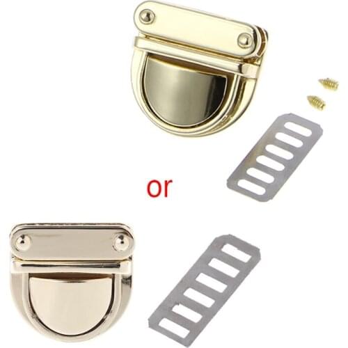 Metal Clasp Turn Lock Twist Lock for DIY Handbag Bag Purse Hardware Closure Q1FA