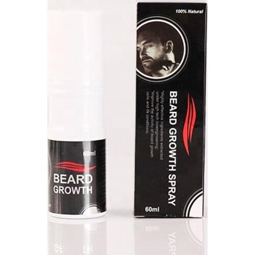 60ML Men Growth Beard Spray Organic Beard Oil Spray Beard Growth Oil For Growth Men Beard Grow Products