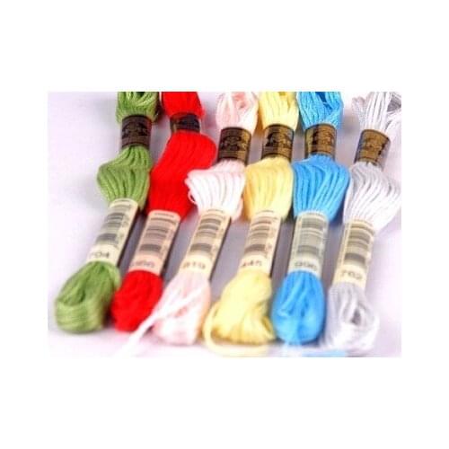 Pcs Original French DMC Thread Embroidery Cross Stitch Floss Thread 8.7 Yard Long 6 Strands cross stitch skeins oneroom