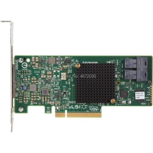 New Broadcom Avago LSI MEGARAID SAS 9341-8I/LSI 00407/ 8Port SATA/SAS PCI-E3.0 12Gb/s Controller Card
