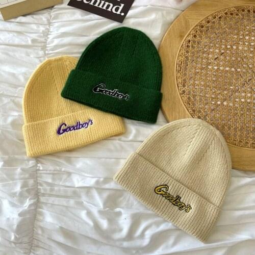 KENSHELLEY Autumn And Winter Fashion Womens And Mens Versatile Pullover Hat Warm Trend Skin Showing White Knitted Wool Beanies