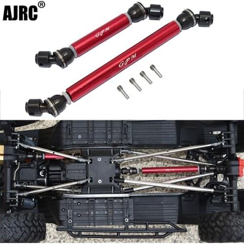 Axial SCX10 III Gladiator AXI03006T1/T2 Jeep extended aluminum alloy tube +45# steel CVD head front and rear drive shaft