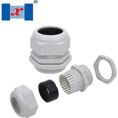 Promotion 50 PCS/lot Waterproof IP68 PG9 4-8mm Nylon Cable Gland Plastic Wire Glands White Black