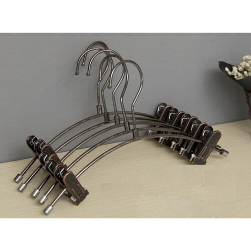 Sainwin 10pcs/lot 24CM/27CM/29CM Childrens Clothes Hangers Metal Baby Hanger