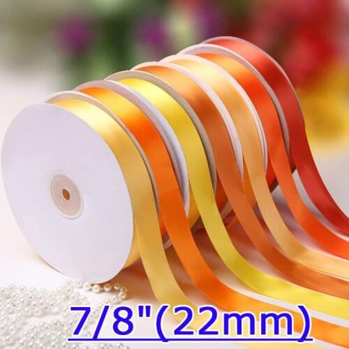 [IuBuFiGo] 7/8"(22mm) Satin Ribbon Single Face Packing Ribbon 100yard/roll/lot Free shipping
