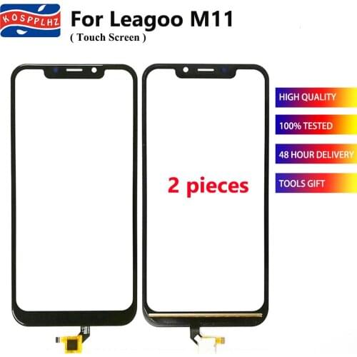 2 pieces 6.18" Touch Panel For Leagoo M11 Touch Screen Glass Digitizer Front Glass Leagoo M11 Perfect Glass Parts